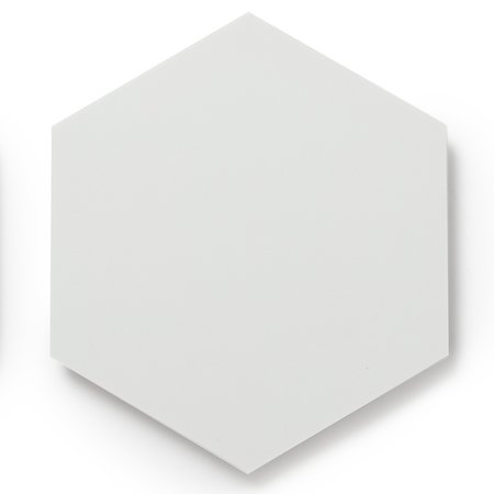 LUCIDA SURFACES LUCIDA SURFACES, MosaiCore Snow Hexagon 8.8 in. x10.375 in. 3mm 28MIL Glue Down Luxury Vinyl Tiles (12.25 sq.ft), 25PK SC-4112